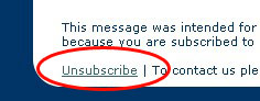 Unsubscribe Link