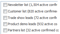 Create Multiple Contact Lists