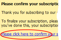Double Opt-In Emails