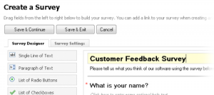 Surveys and Feedback Forms